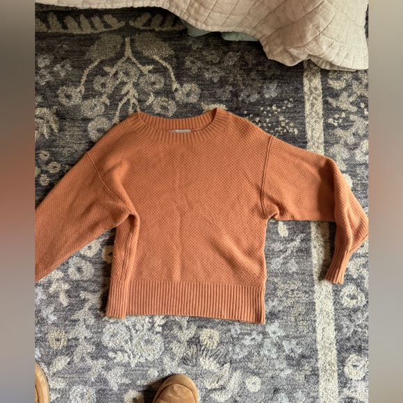 Everlane Recycled Cashmere Blend Sweater in Autumn Orange - Picture 6 of 8
